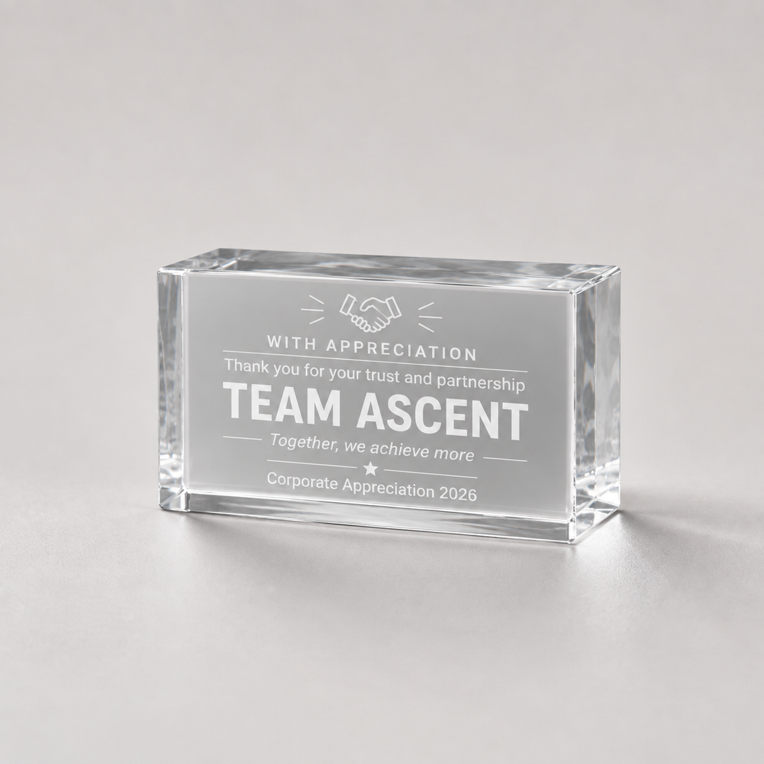 Custom Engraved Acrylic Display