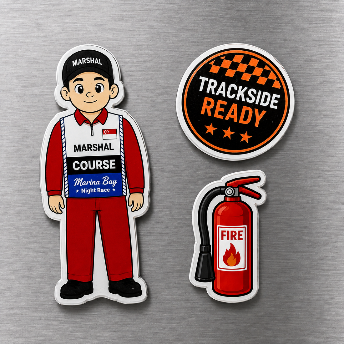 Fire Marshal Magnet Set
