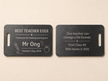 Custom Engraved Metal Luggage Tag