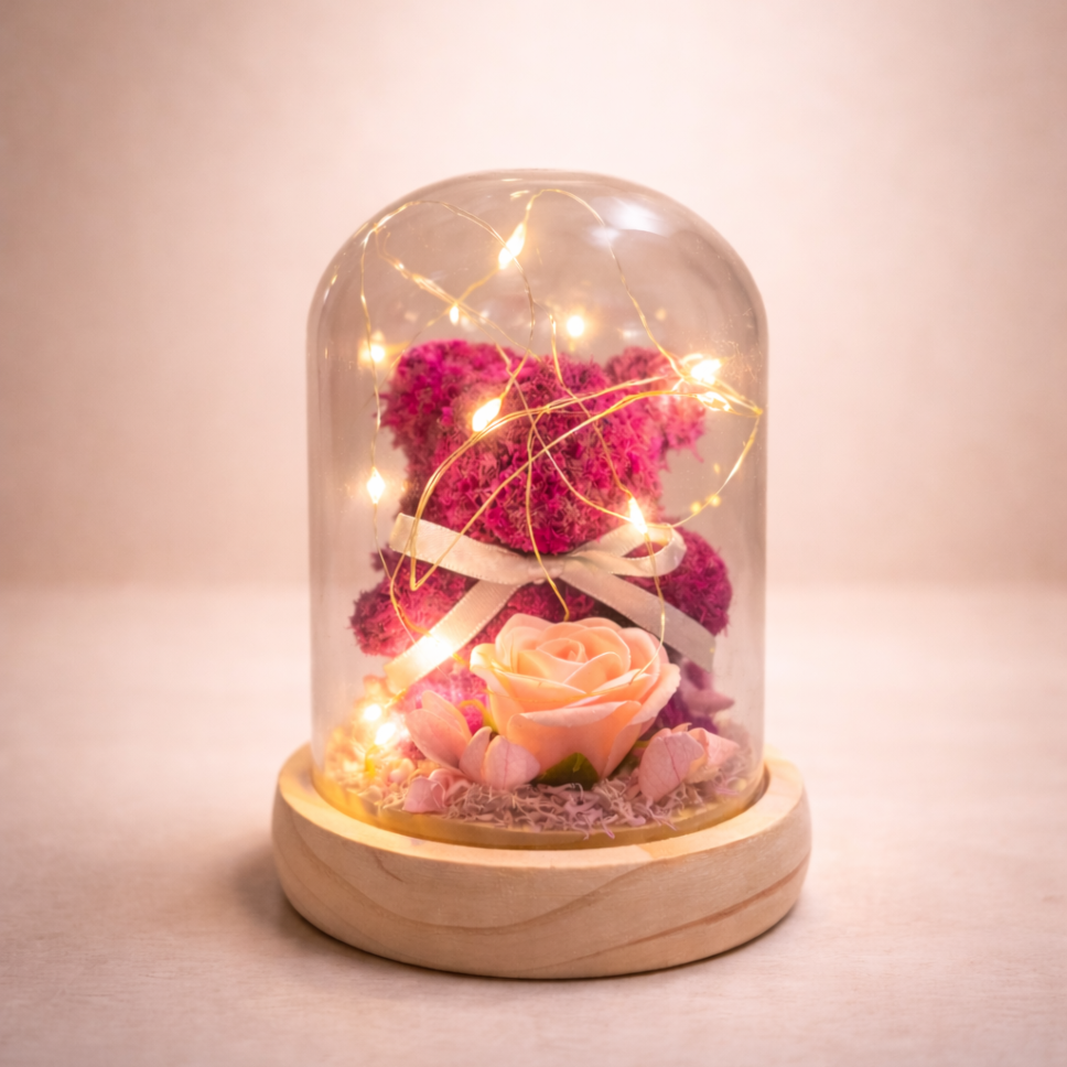 Mini Blush Glow Bear