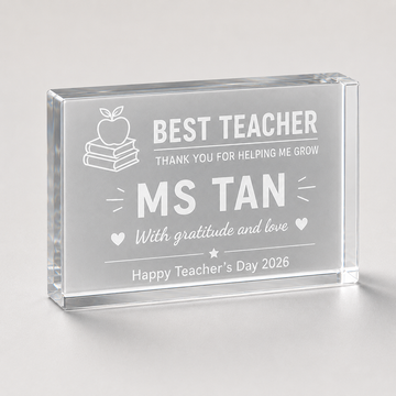 Teacher's Appreciation Desk Block™